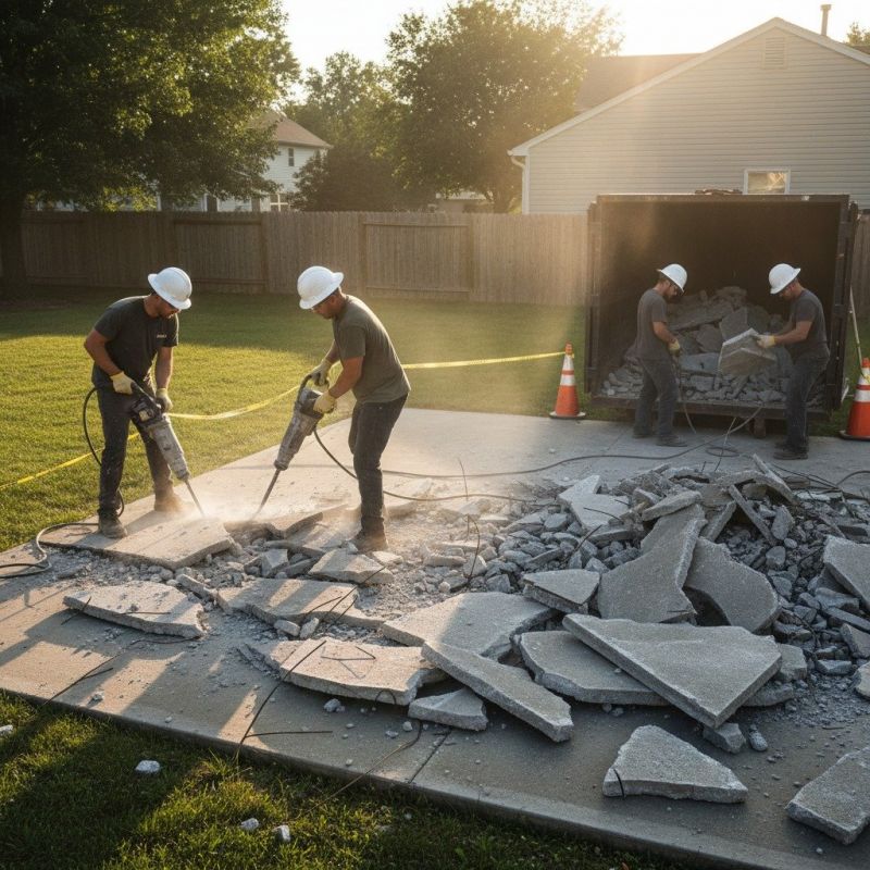 Concrete Porch Removal in Sacramento, CA